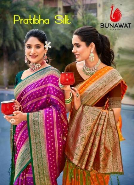Pratibha Silk By Bunawat Wedding Wear Banarasi Sarees Wholesale Shop In Surat
 Catalog